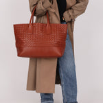 Bottega Veneta Terracotta Castaño Intrecciato Tote - FashioNica