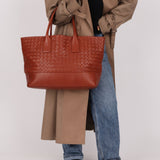 Bottega Veneta Terracotta Castaño Intrecciato Tote - FashioNica