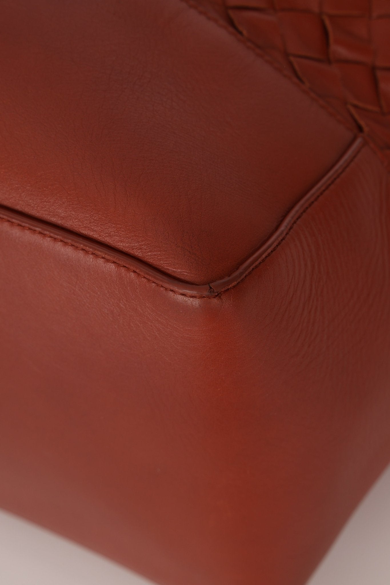 Bottega Veneta Terracotta Castaño Intrecciato Tote - FashioNica