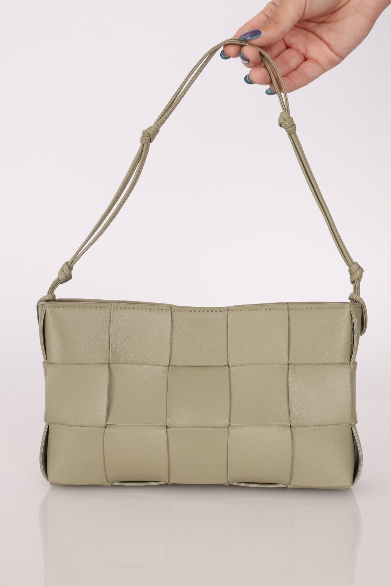 Bottega Veneta Travertine Cassette Shoulder Bag - FashioNica