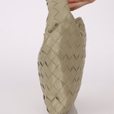 Bottega Veneta Travertine Intrecciato Mini Hop - FashioNica