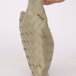 Bottega Veneta Travertine Intrecciato Mini Hop - FashioNica