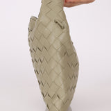 Bottega Veneta Travertine Intrecciato Mini Hop - FashioNica