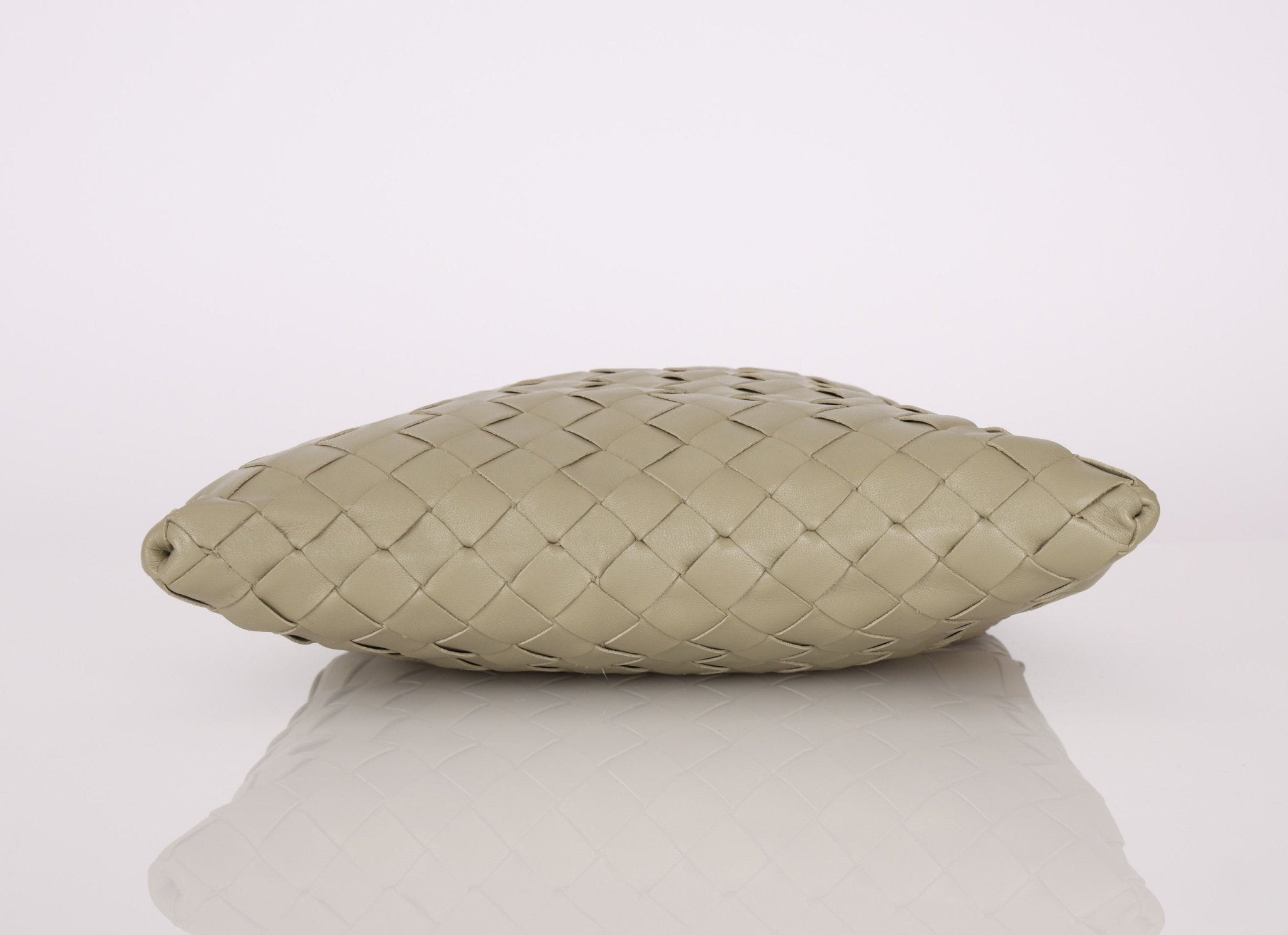 Bottega Veneta Travertine Intrecciato Mini Hop - FashioNica