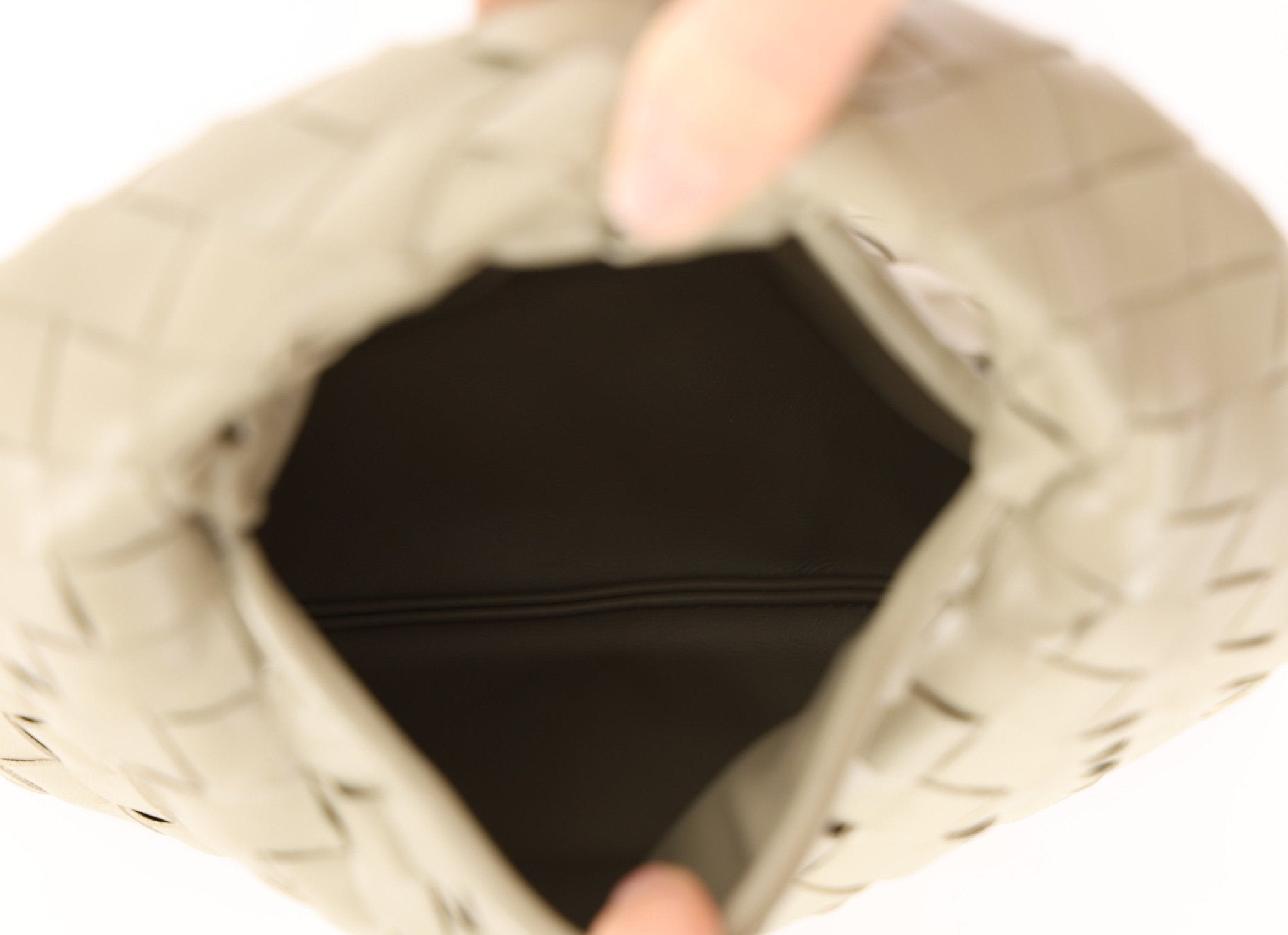 Bottega Veneta Travertine Intrecciato Mini Hop - FashioNica