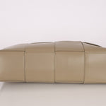 Bottega Veneta Travertine Maxi Intrecciato Large Arco Tote - FashioNica