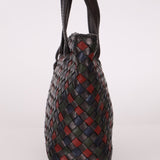 Bottega Veneta Tri - Color Intrecciato Top Handle Tote - FashioNica