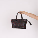 Bottega Veneta Tri - Color Intrecciato Top Handle Tote - FashioNica