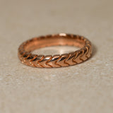 Bvlgari 18K RG Spiga Ring - FashioNica