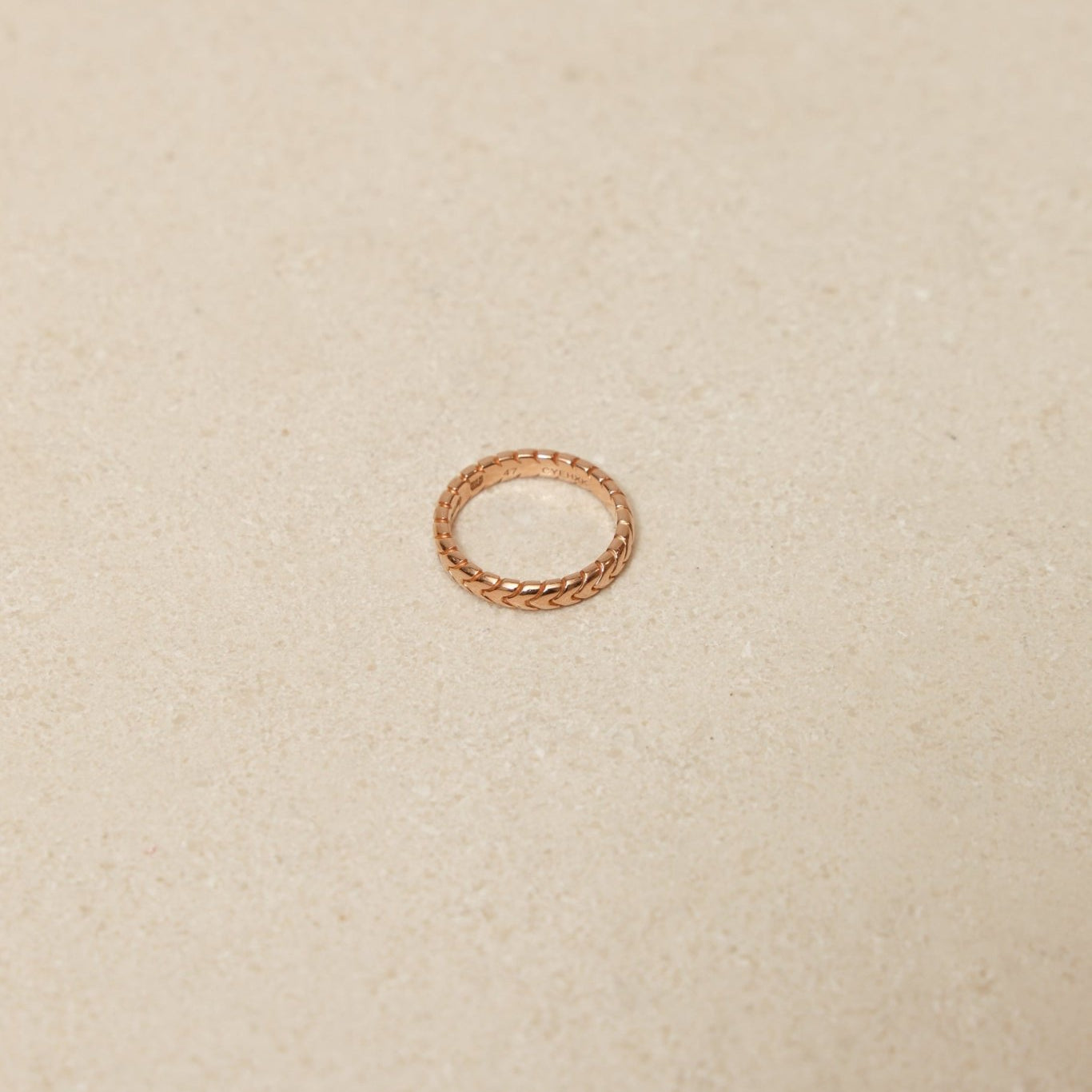 Bvlgari 18K RG Spiga Ring - FashioNica