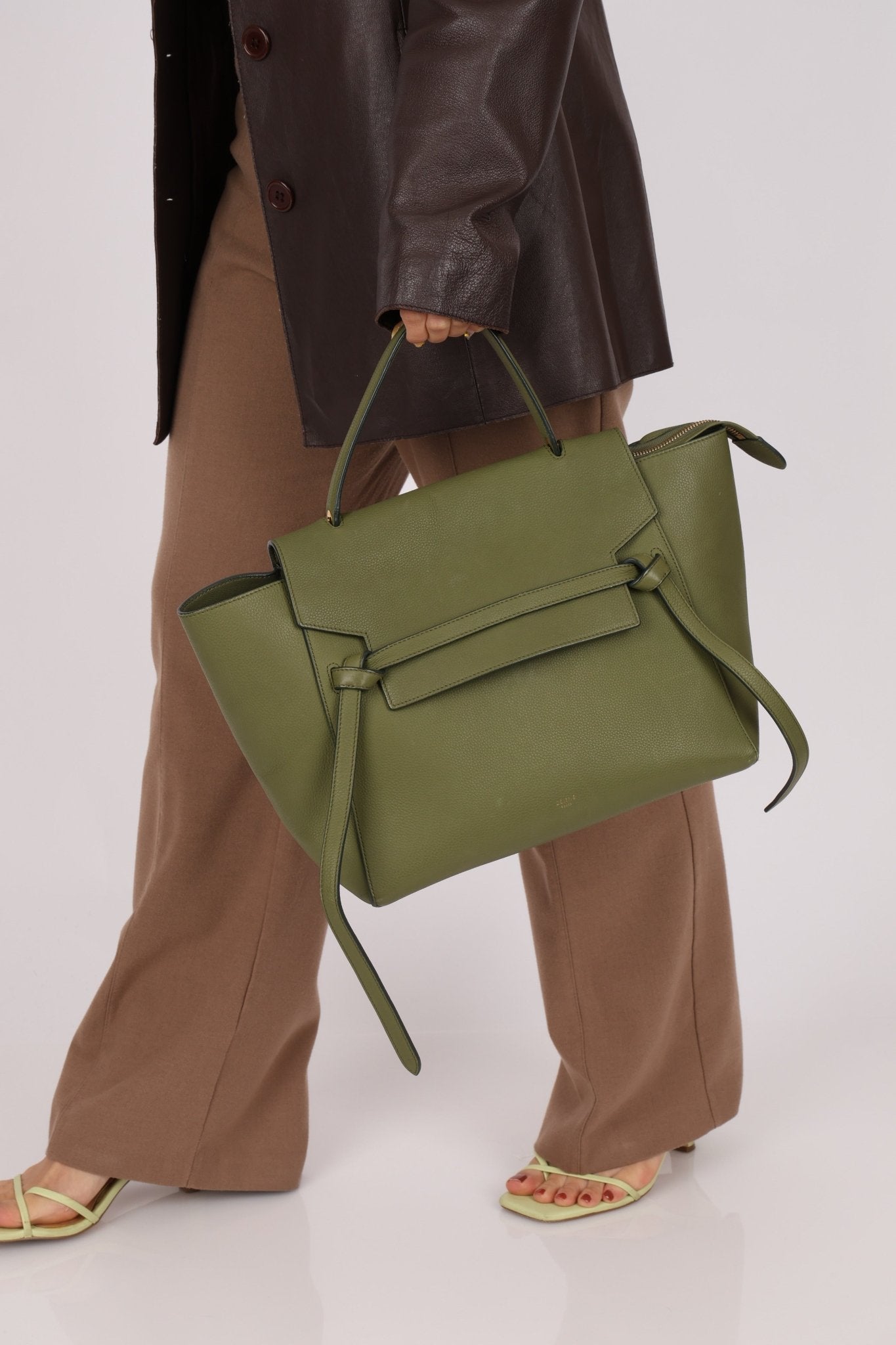 Celine 2017 Khaki Mini Belt Bag - FashioNica