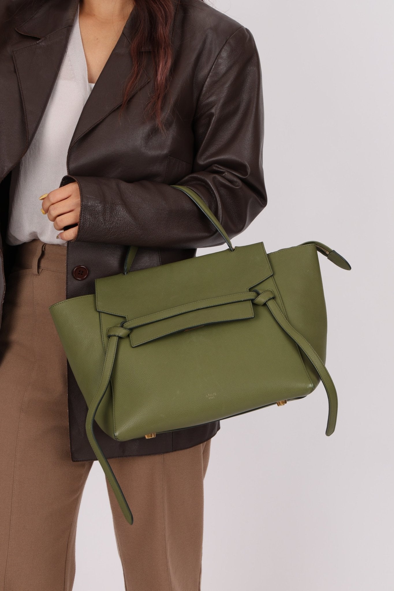 Celine 2017 Khaki Mini Belt Bag - FashioNica