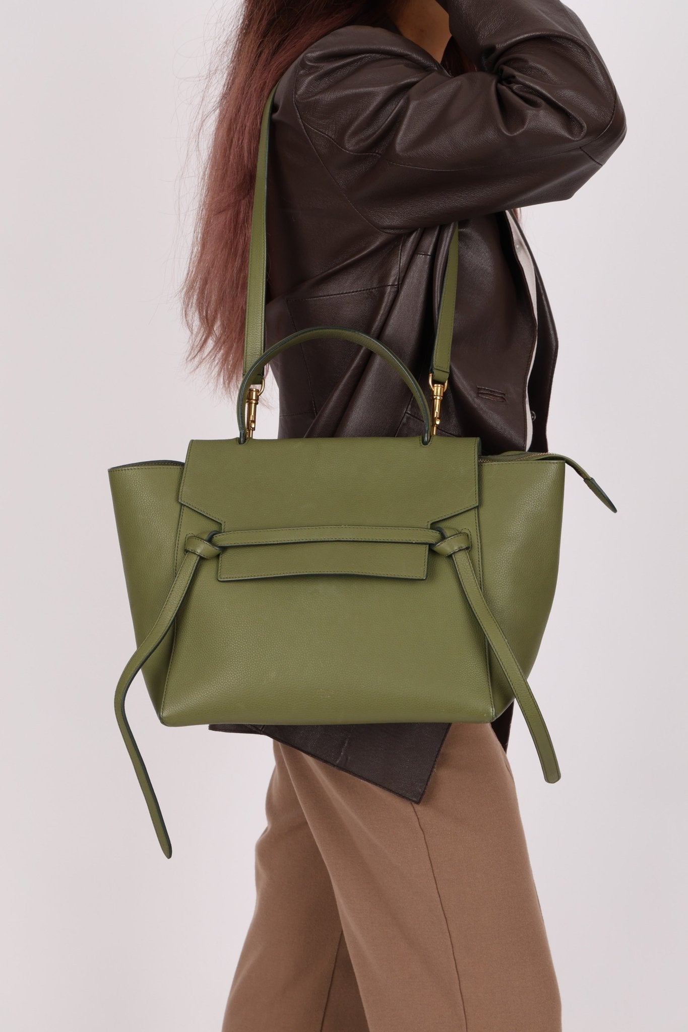 Celine 2017 Khaki Mini Belt Bag - FashioNica