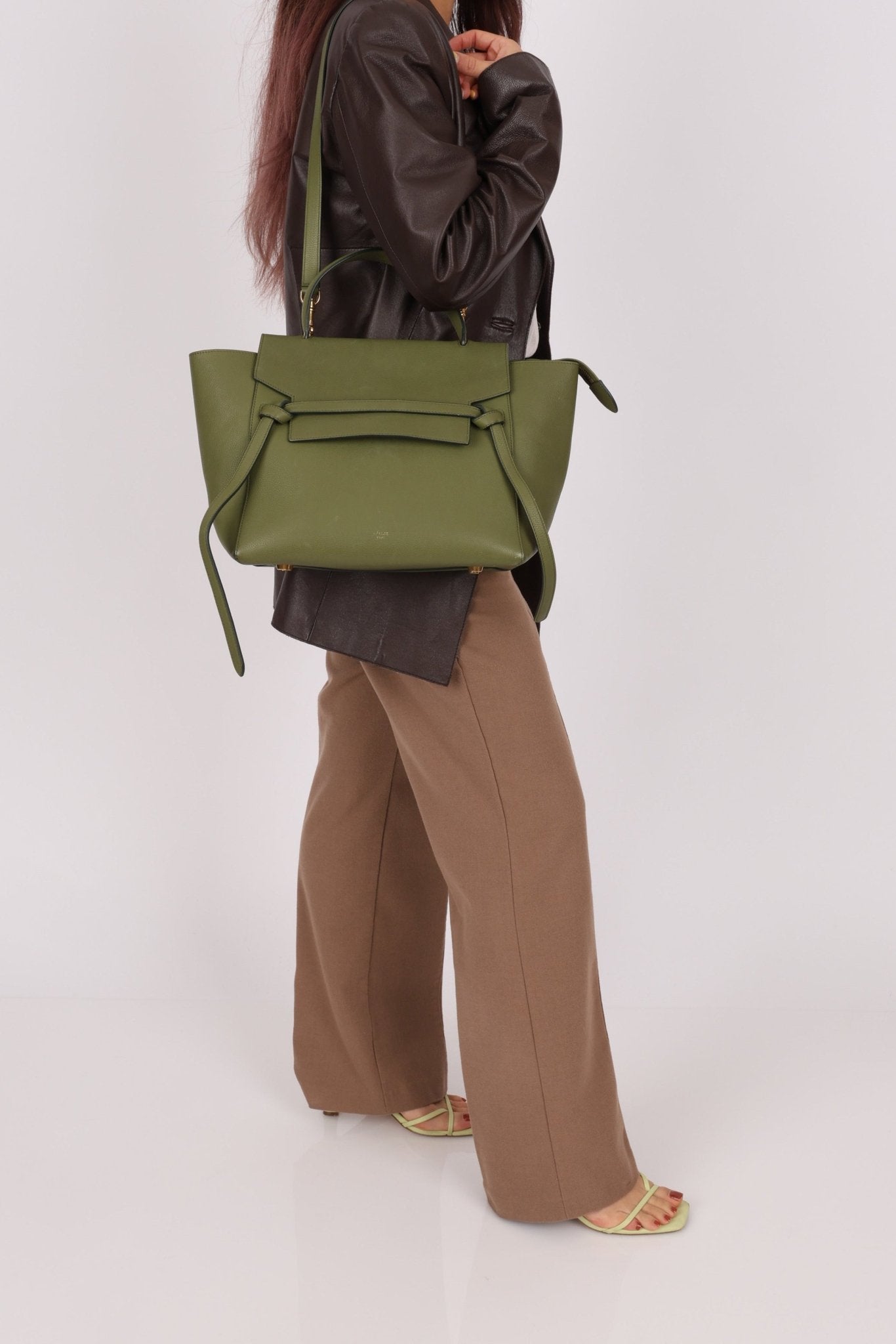 Celine 2017 Khaki Mini Belt Bag - FashioNica