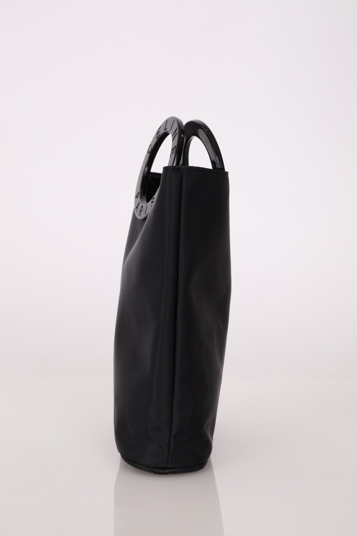 Celine Acetate Logo Circle Nylon Tote - FashioNica