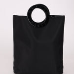 Celine Acetate Logo Circle Nylon Tote - FashioNica