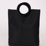Celine Acetate Logo Circle Nylon Tote - FashioNica