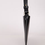 Celine Black Leather Macadam Pochette - FashioNica