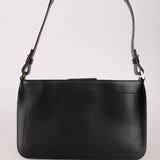 Celine Black Leather Macadam Pochette - FashioNica