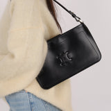 Celine Black Leather Macadam Pochette - FashioNica