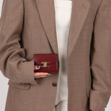 Celine Brown Triomphe Tri - fold Wallet - FashioNica