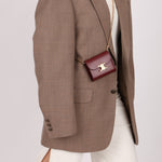 Celine Brown Triomphe Tri - fold Wallet - FashioNica