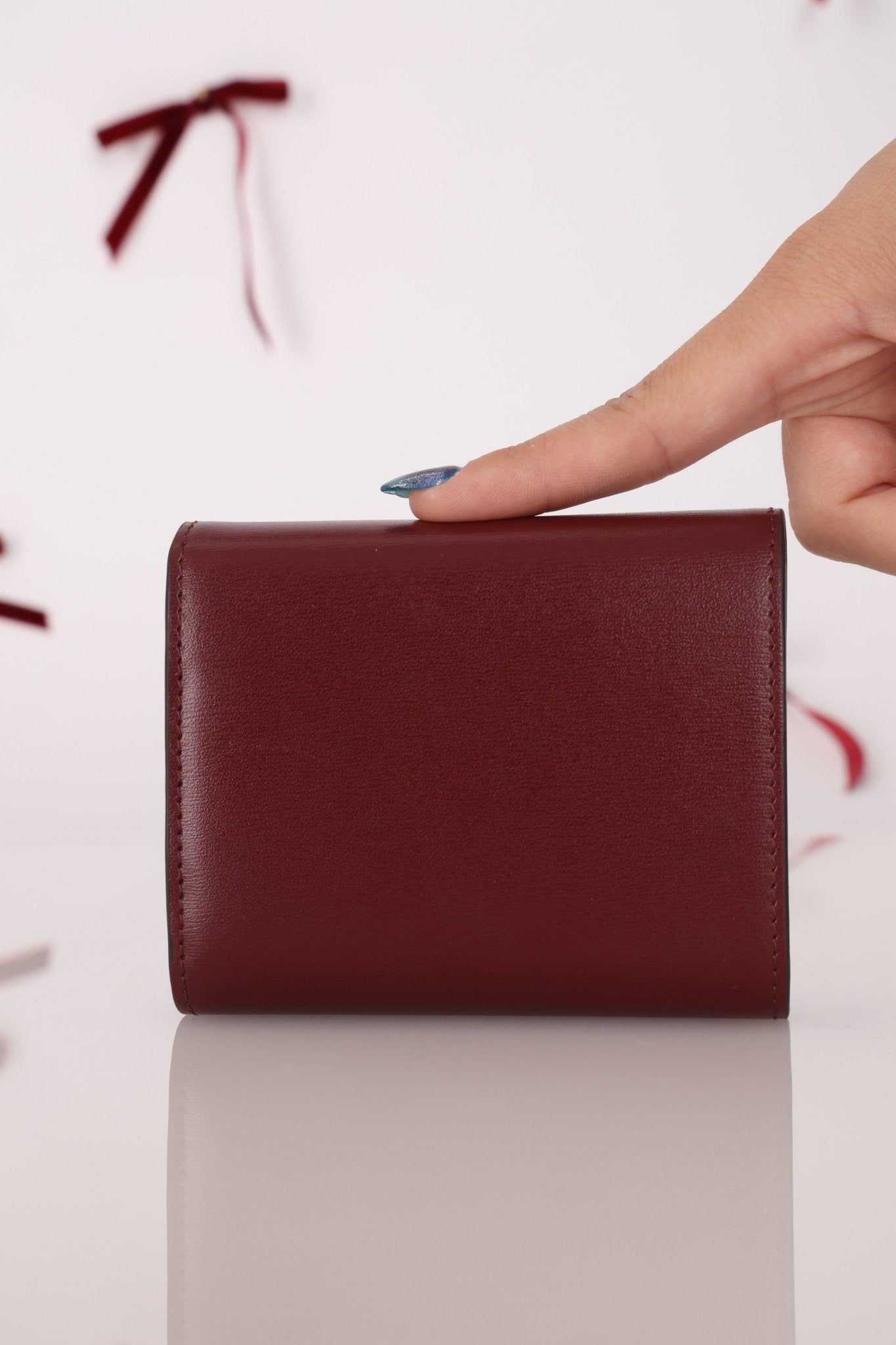 Celine Brown Triomphe Tri - fold Wallet - FashioNica