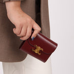 Celine Brown Triomphe Tri - fold Wallet - FashioNica