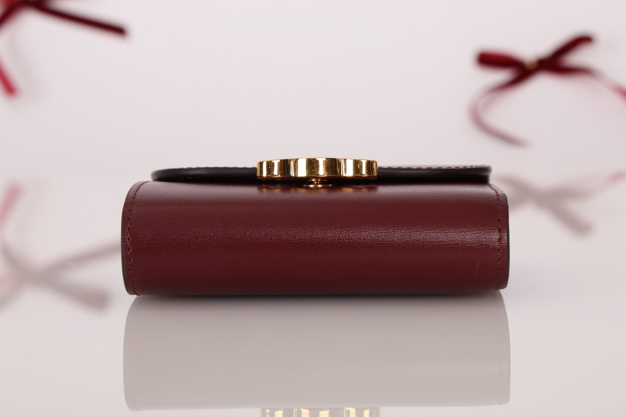 Celine Brown Triomphe Tri - fold Wallet - FashioNica