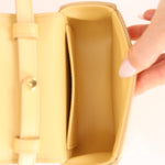 Celine Butter Yellow Triomphe Box Mini Claude - FashioNica