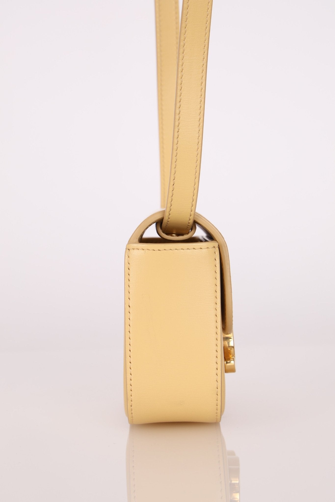 Celine Butter Yellow Triomphe Box Mini Claude - FashioNica