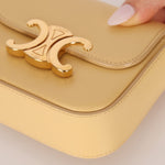 Celine Butter Yellow Triomphe Box Mini Claude - FashioNica
