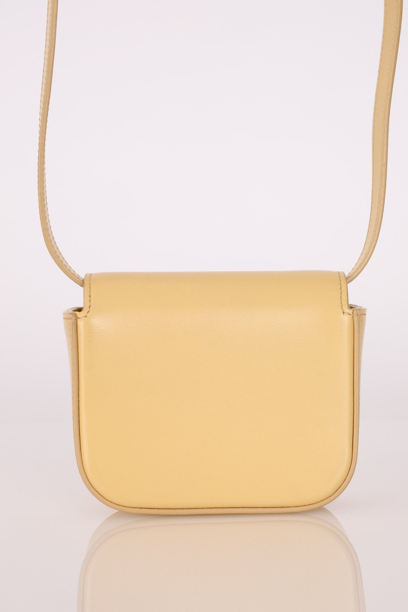 Celine Butter Yellow Triomphe Box Mini Claude - FashioNica