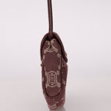 Celine Chocolate Denim Triomphe Ava Shoulder Bag - FashioNica