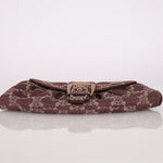 Celine Chocolate Denim Triomphe Ava Shoulder Bag - FashioNica