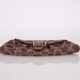 Celine Chocolate Denim Triomphe Ava Shoulder Bag - FashioNica