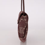 Celine Chocolate Denim Triomphe Ava Shoulder Bag - FashioNica