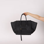 Celine Croc Embossed Medium Phantom Luggage - FashioNica