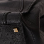 Celine Croc Embossed Medium Phantom Luggage - FashioNica
