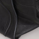 Celine Croc Embossed Medium Phantom Luggage - FashioNica