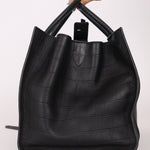 Celine Croc Embossed Medium Phantom Luggage - FashioNica