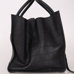 Celine Croc Embossed Medium Phantom Luggage - FashioNica