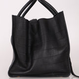 Celine Croc Embossed Medium Phantom Luggage - FashioNica