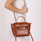 Celine Croc Embossed Nano Belt Bag - FashioNica