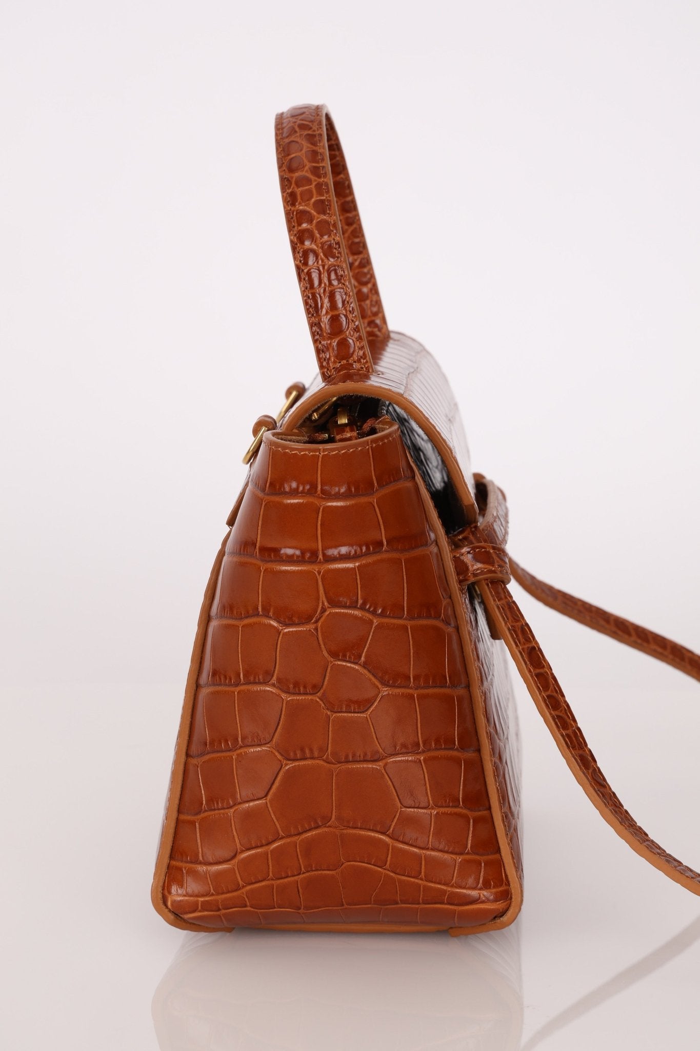Celine Croc Embossed Nano Belt Bag - FashioNica