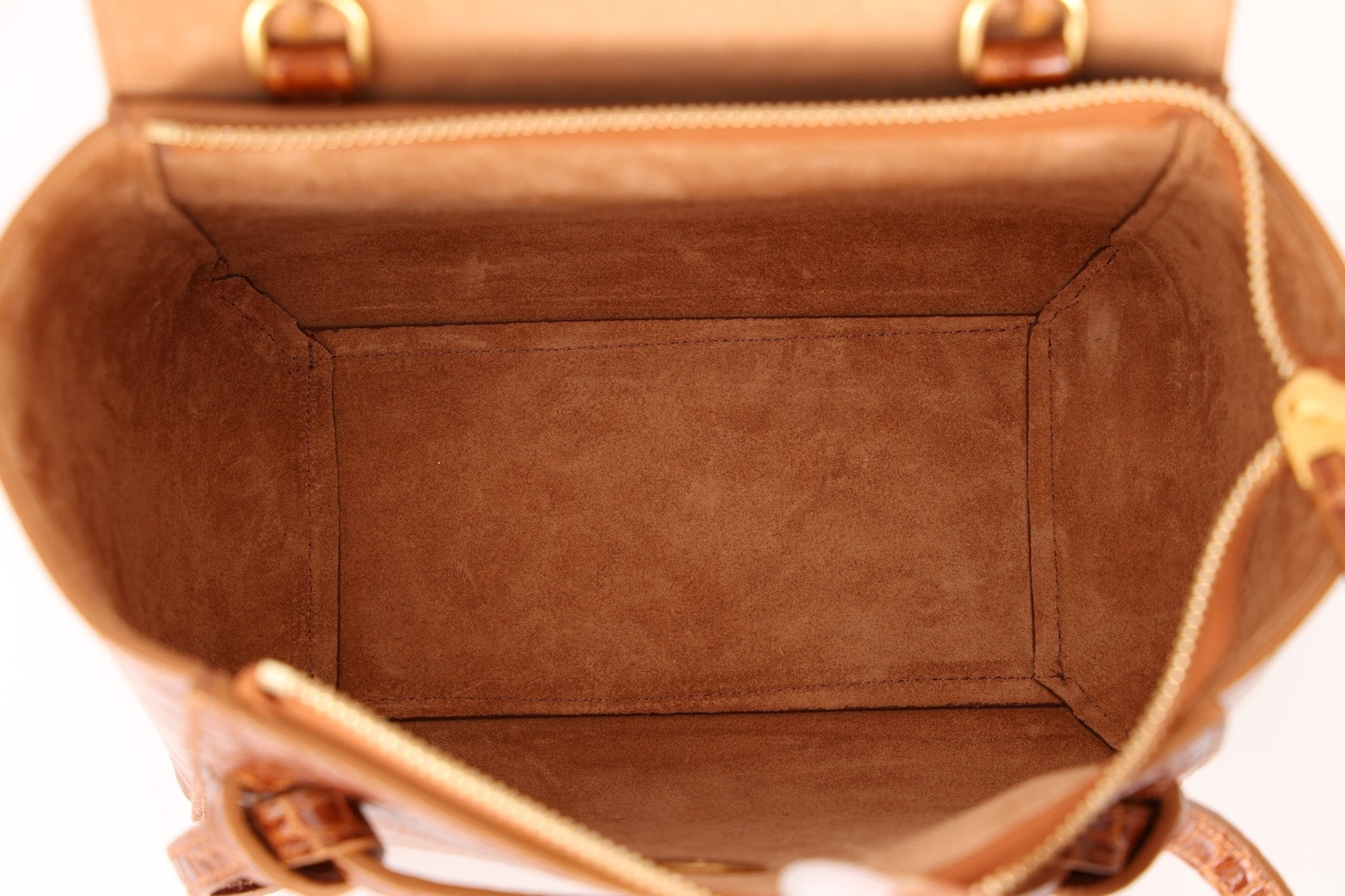 Celine Croc Embossed Nano Belt Bag - FashioNica