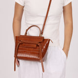 Celine Croc Embossed Nano Belt Bag - FashioNica