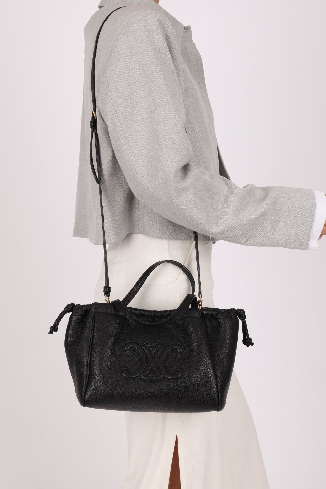 Celine Cuir Triomphe Small Cabas - FashioNica