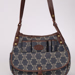 Celine Denim Triomphe Front Pocket Shoulder Bag - FashioNica
