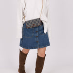 Celine Denim Triomphe Kisslock Wallet - FashioNica